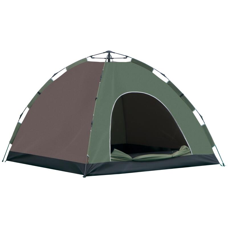 Outsunny Tenda da Campeggio Pop-Up per 4 Persone con Accessori Inclusi