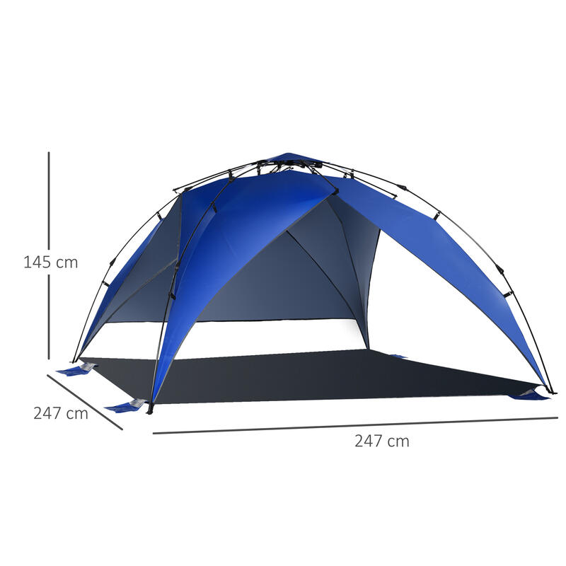 Outsunny Tenda Doccia da Campeggio Spiaggia ed Esterni con