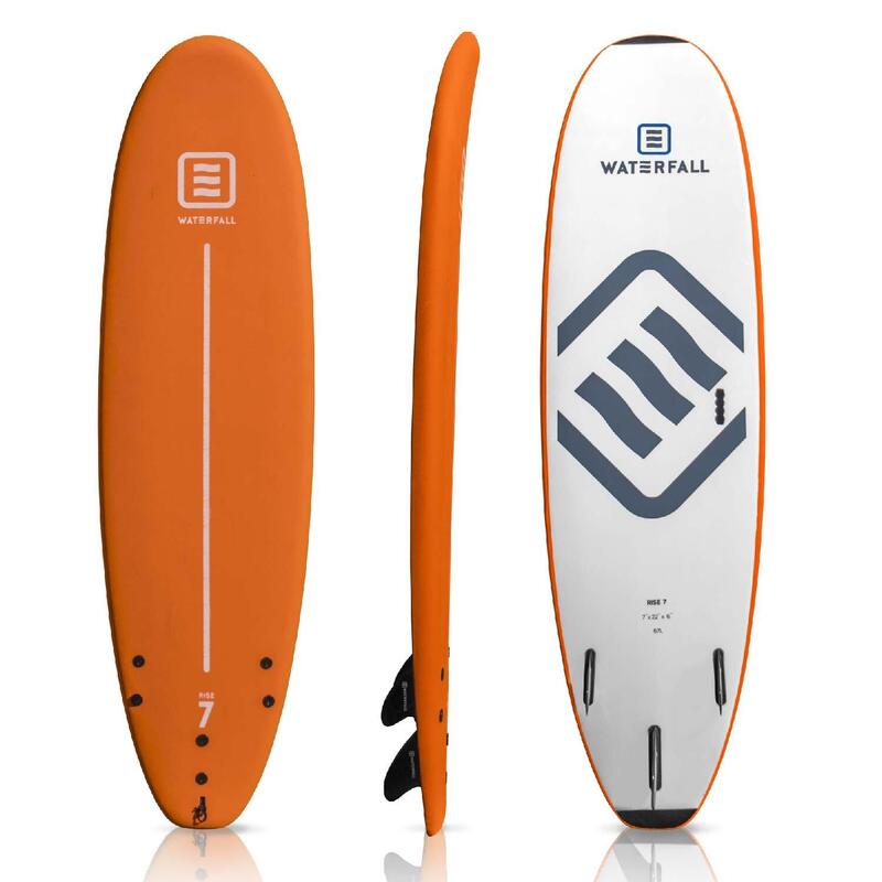 Surfboard Rise 7' 67L met 3 vinnen + 1 leash