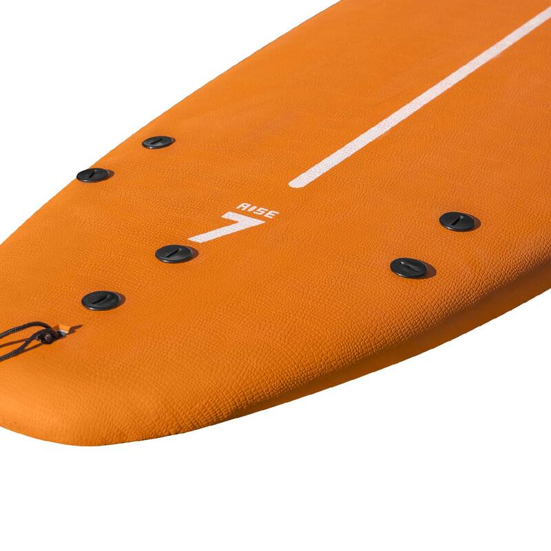 Surfboard Rise 7' 67L met 3 vinnen + 1 leash