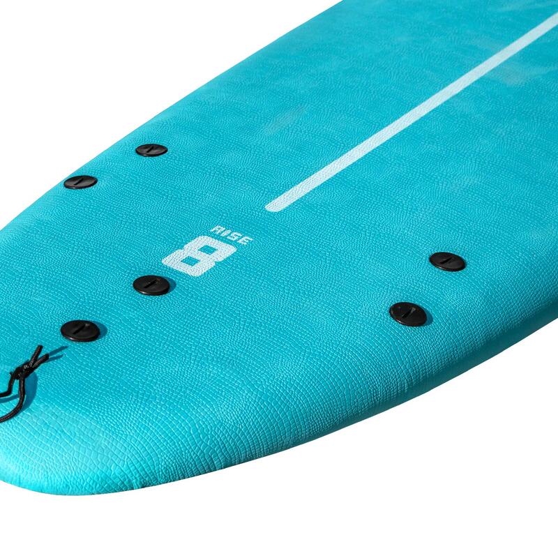 Tavola Surf Rise 8' 91L con leash e 3 pinne