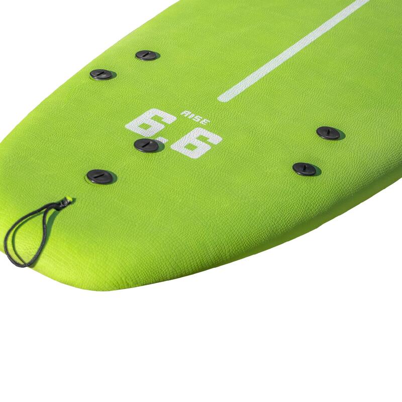 Tavola Surf Rise 6.6' 52L con leash e 3 pinne