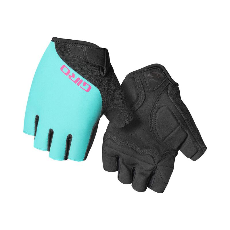 JAG'ETTE WOMEN'S CYCLING GLOVES - Screaming Teal/Neon Pink