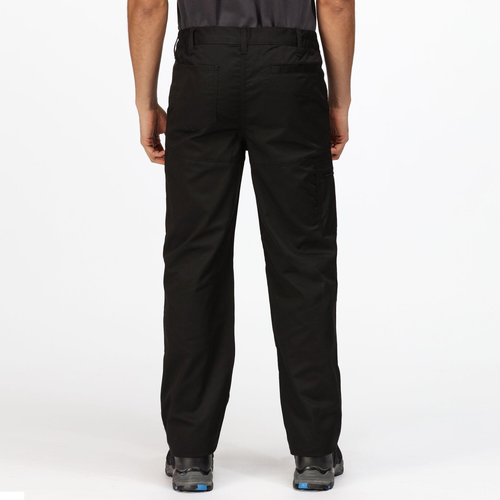Mens Pro Action Waterproof Trousers Long (34in) (Traffic Black) 2/5