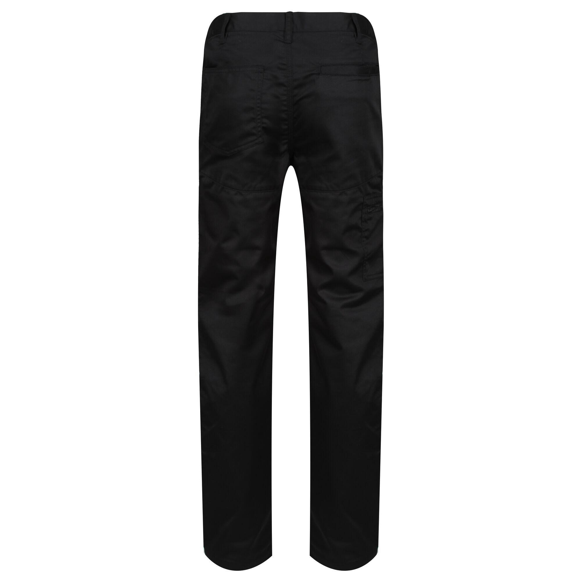 Mens Pro Action Waterproof Trousers Long (34in) (Traffic Black) 3/5