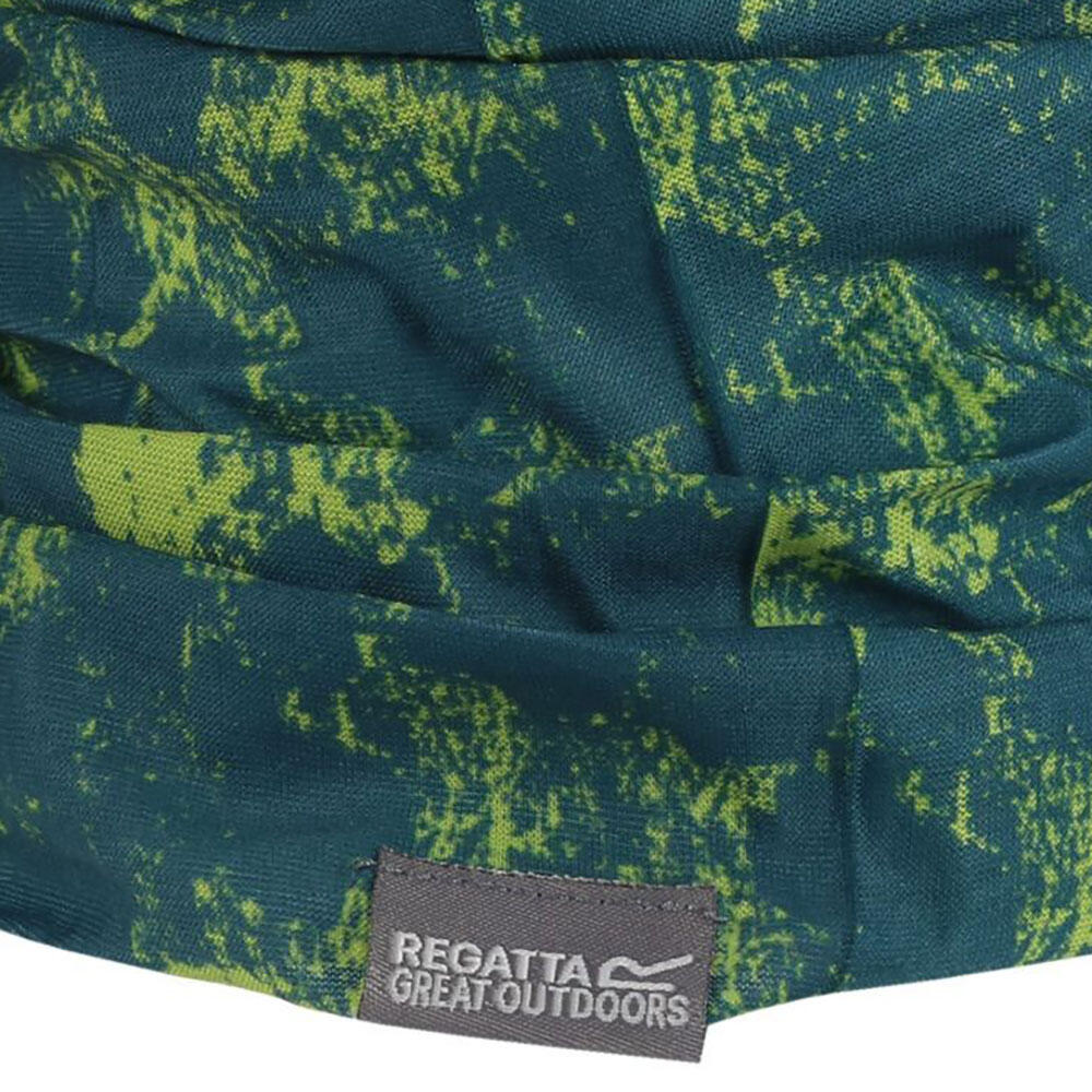 Childrens/Kids Distressed Snood (Pacific Green) 2/4