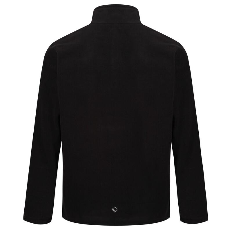 Geweldig voor Buiten Heren Thompson Half Zip Fleece Sweater (Zwart)