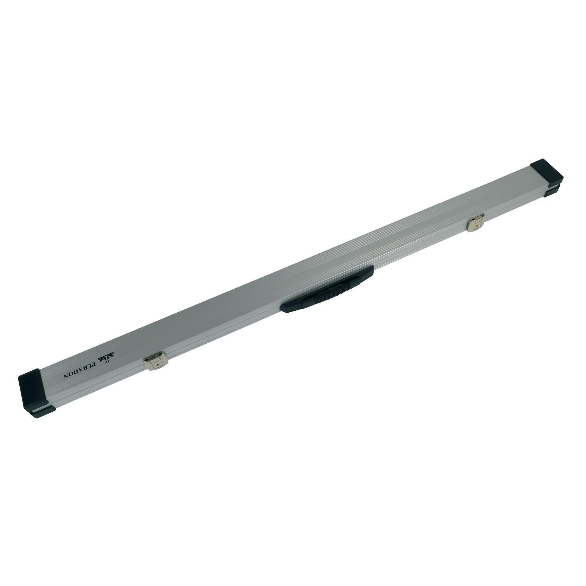 PERADON ALUMINIUM SILVER 3/4 SNOOKER/POOL CUE CASE 1/4