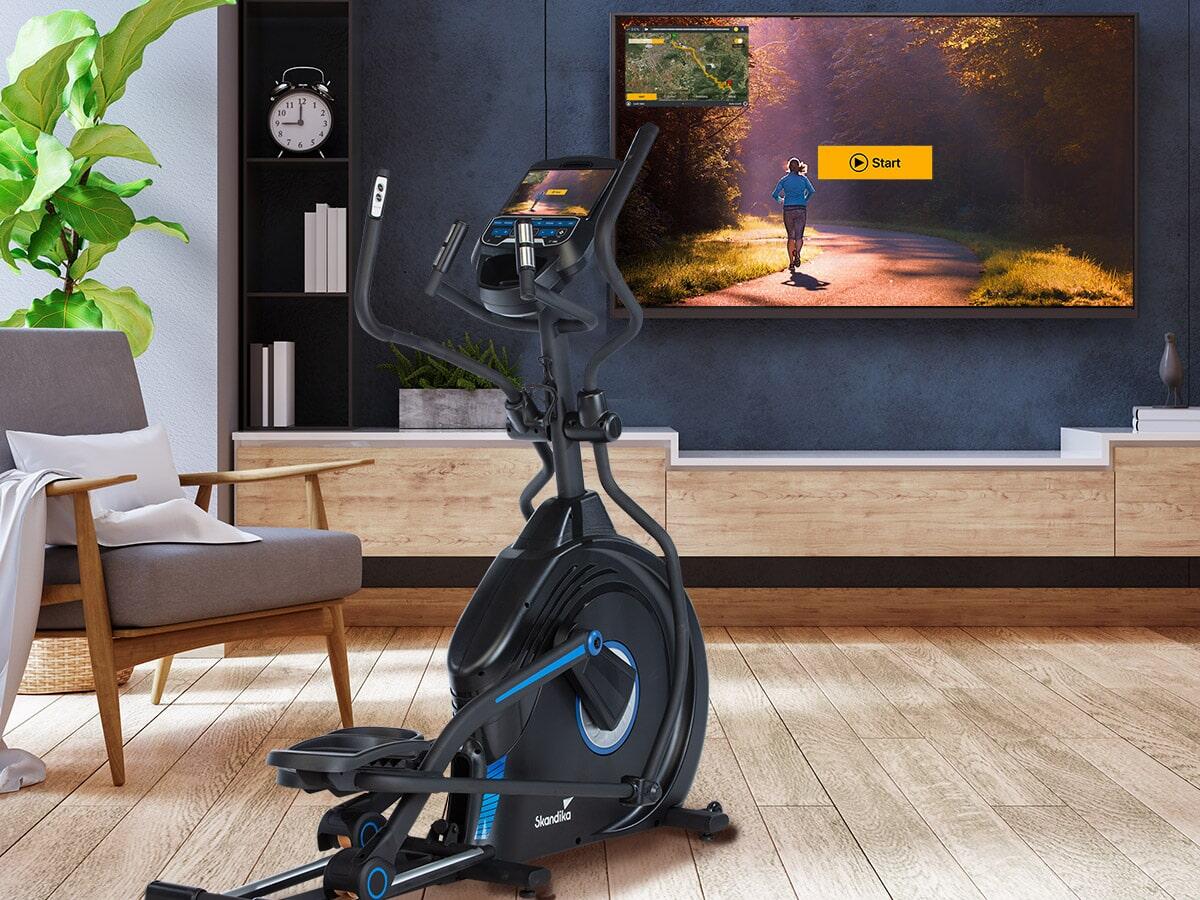 Vélo elliptique  connecté Cardio Cross Carbon Conqueror - Bluetooth -Console LCD 2/8
