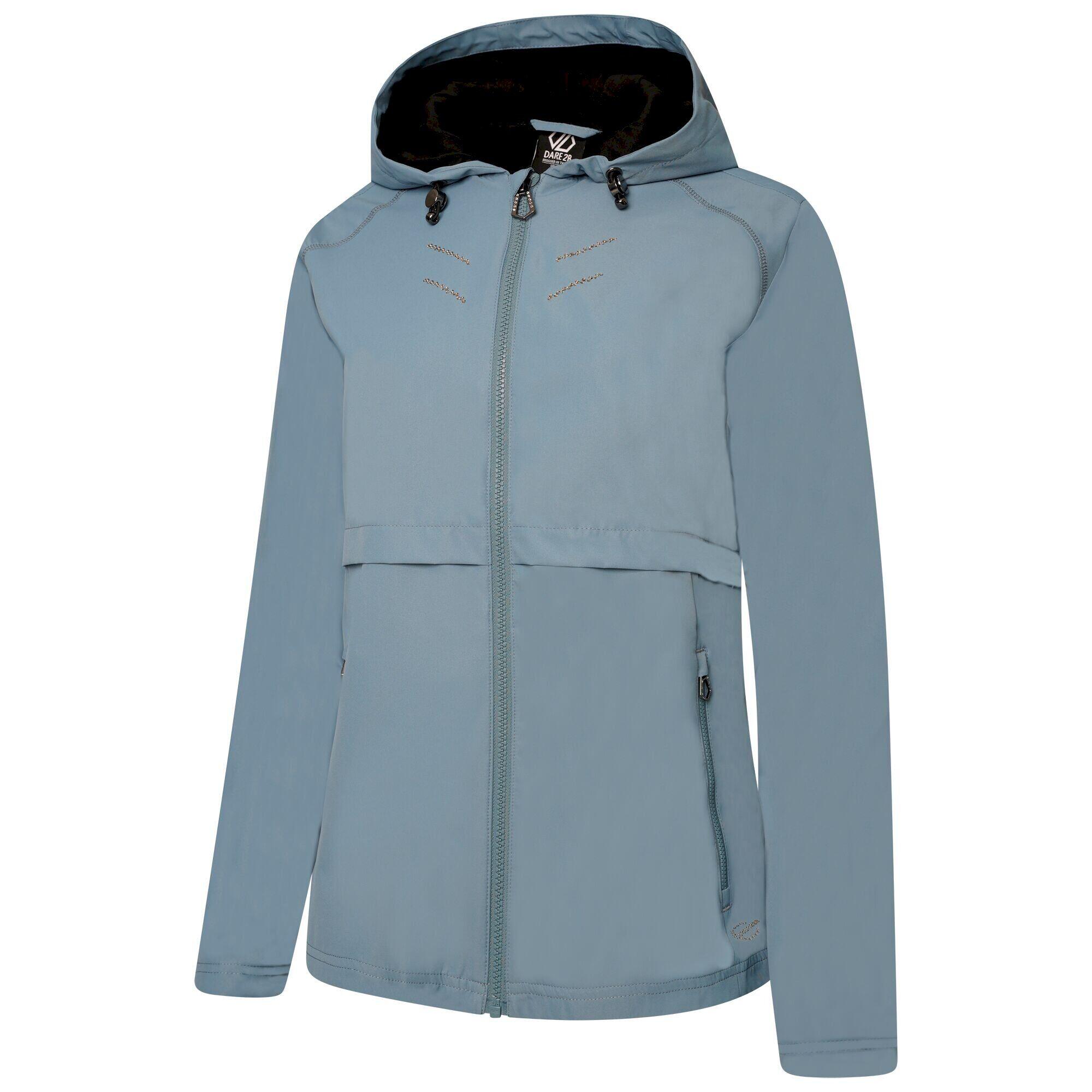 Women's CRYSTALLIZE waterproof jacket (Light denim)