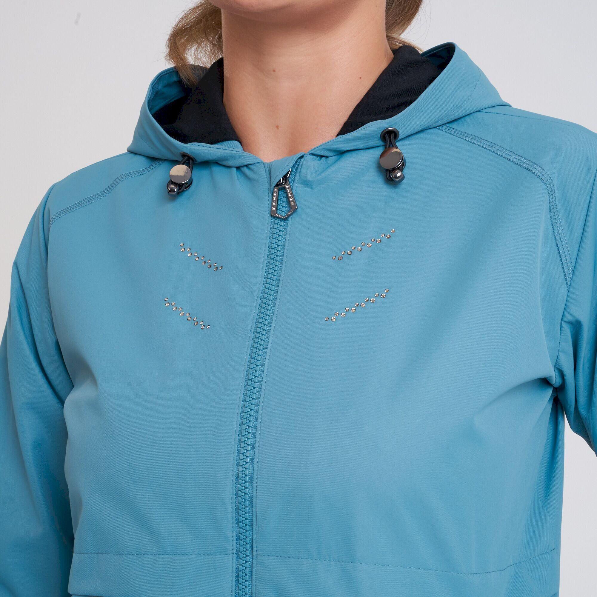 Womens/Ladies Crystallize Waterproof Jacket (Bluestone) 4/5
