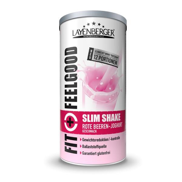 Fit+Feelgood SLIM SHAKE POWDER Rote Beeren-Joghurt 6x396g