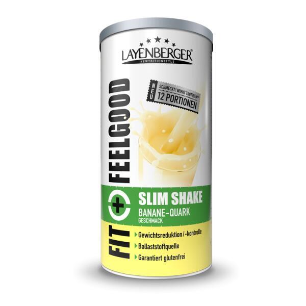 Fit+Feelgood SLIM SHAKE POWDER Banane-Quark 6x396g