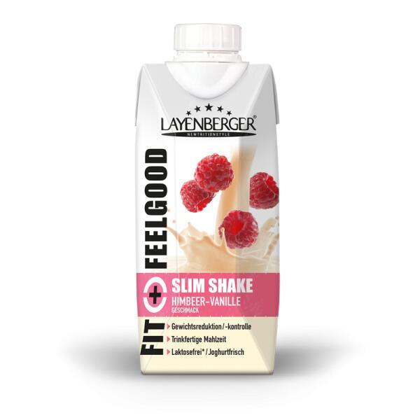 Fit+Feelgood SLIM SHAKE FIXFERTIG Himbeer-Vanille 8x330ml