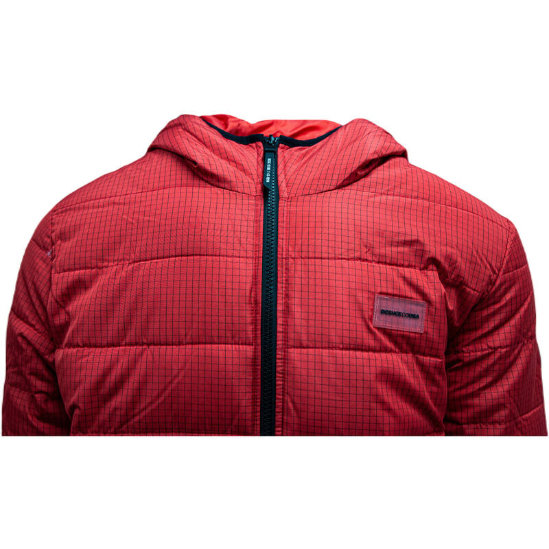 Chaqueta DC Shoes Turner Puffer Hooded, Rojo, Hombre