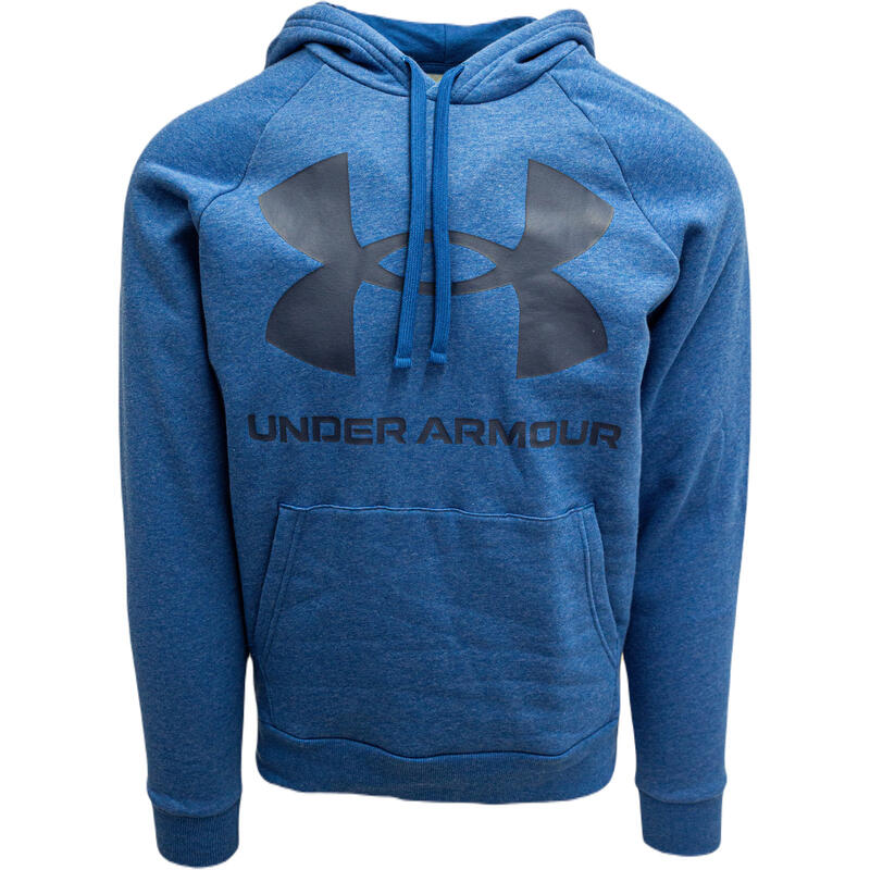 Capucha Under Armour Rival Fleece Big Logo, Azul, Hombres