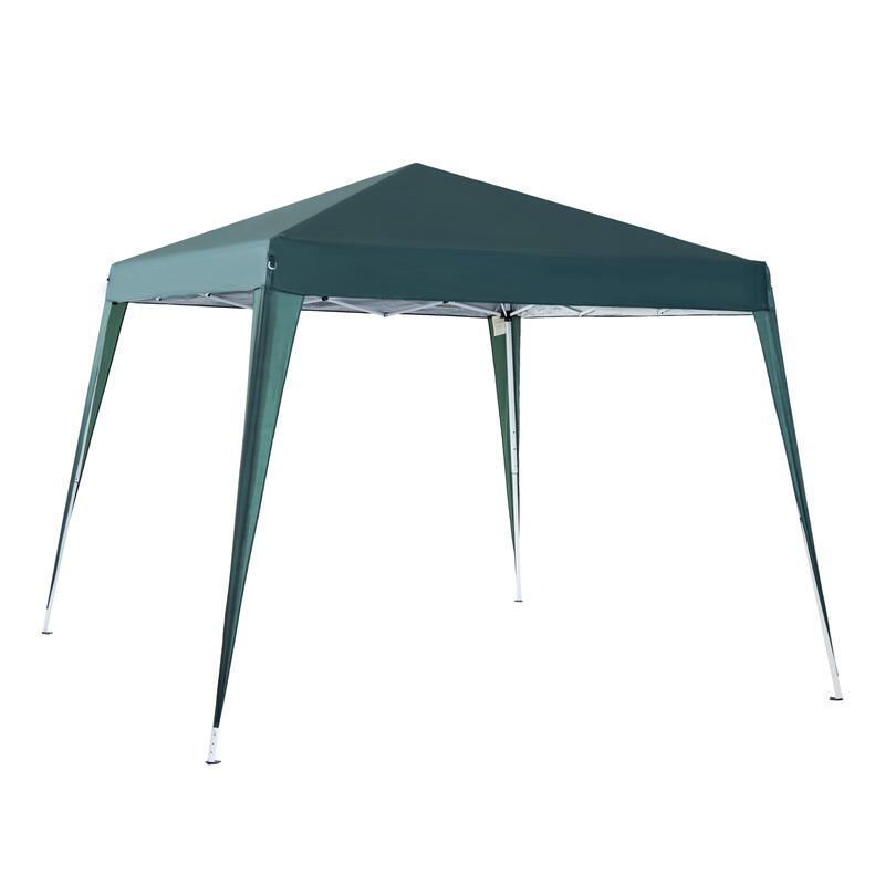 Carpa eventos deportivos Outsunny verde 297x297x250cm