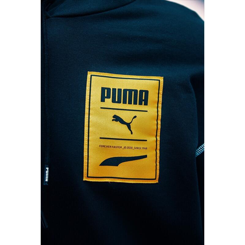 Pulóver Puma Recheck Pack Graphic Hoodie, Fekete, Férfiak