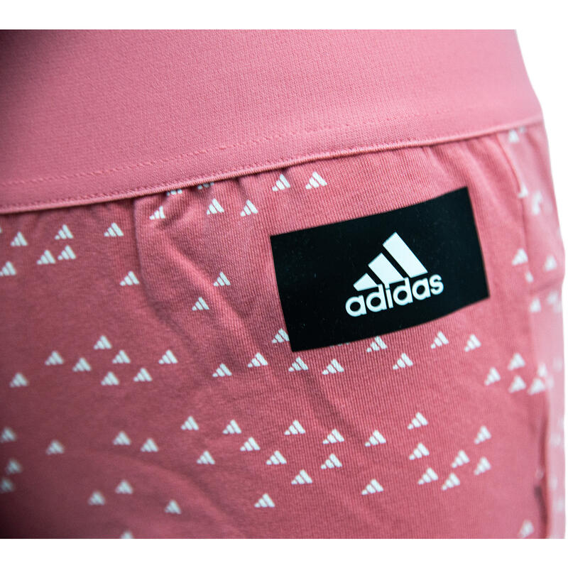 CalÃ§Ã£es adidas Sportswear Badge of Sport Allover-Print, Cor de rosa, Mulheres