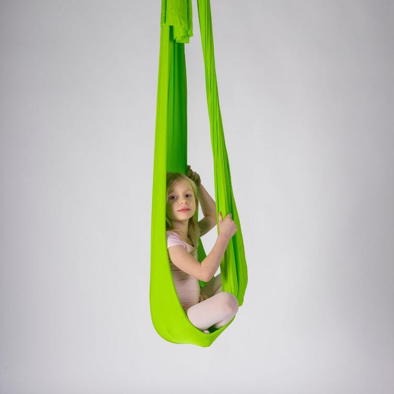 Aerial yoga hangmat, 5 meter met 2 karabijnhaken