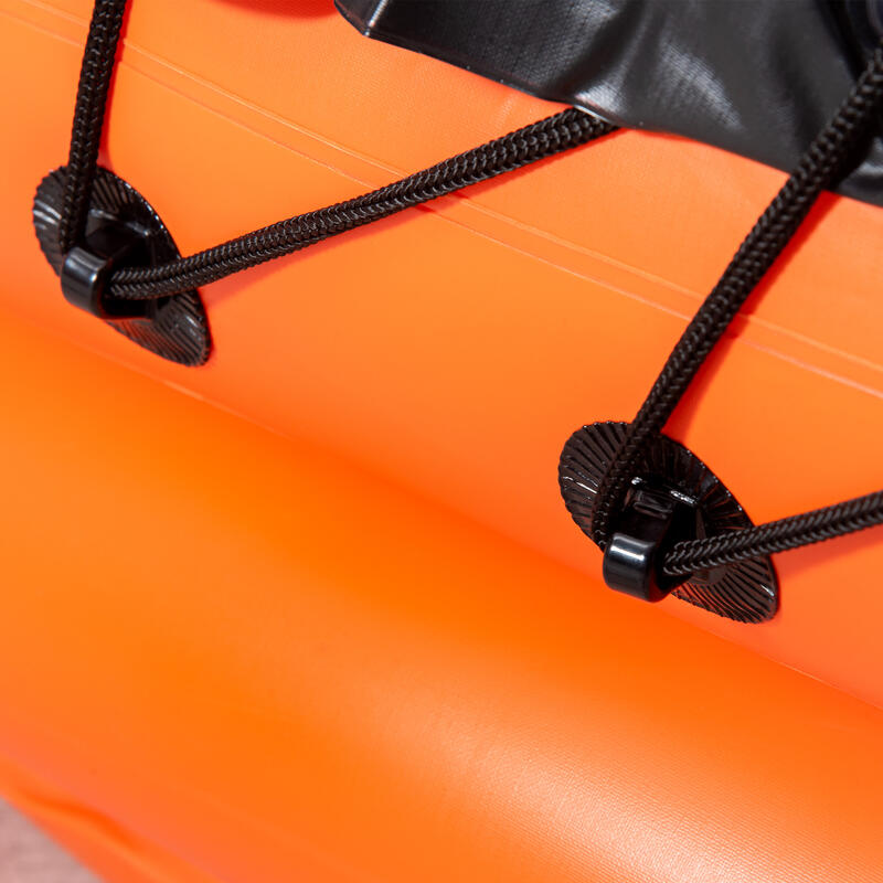 Kayak Hinchable Outsunny 270x93x50 cm Naranja