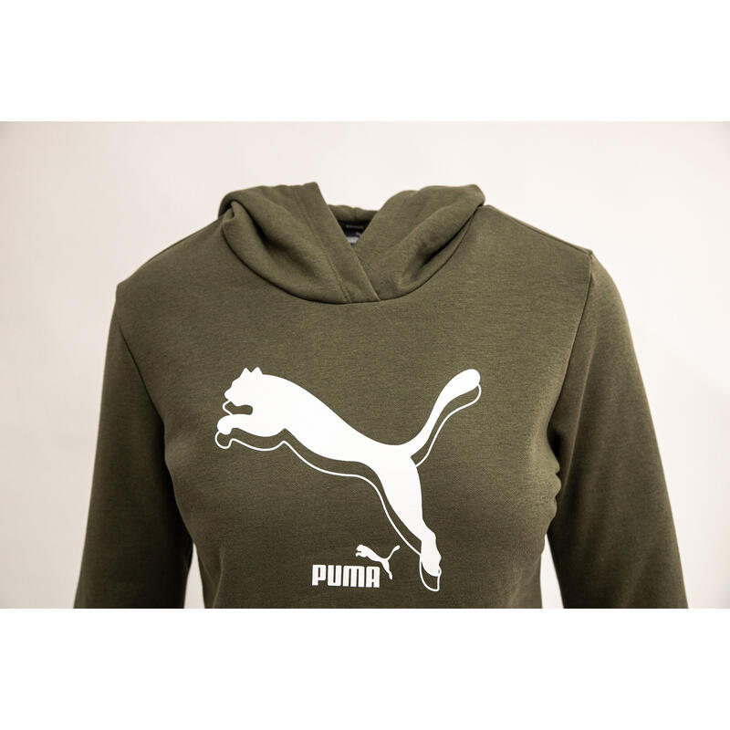Pulóver Puma Power Logo, Zöld, Nők