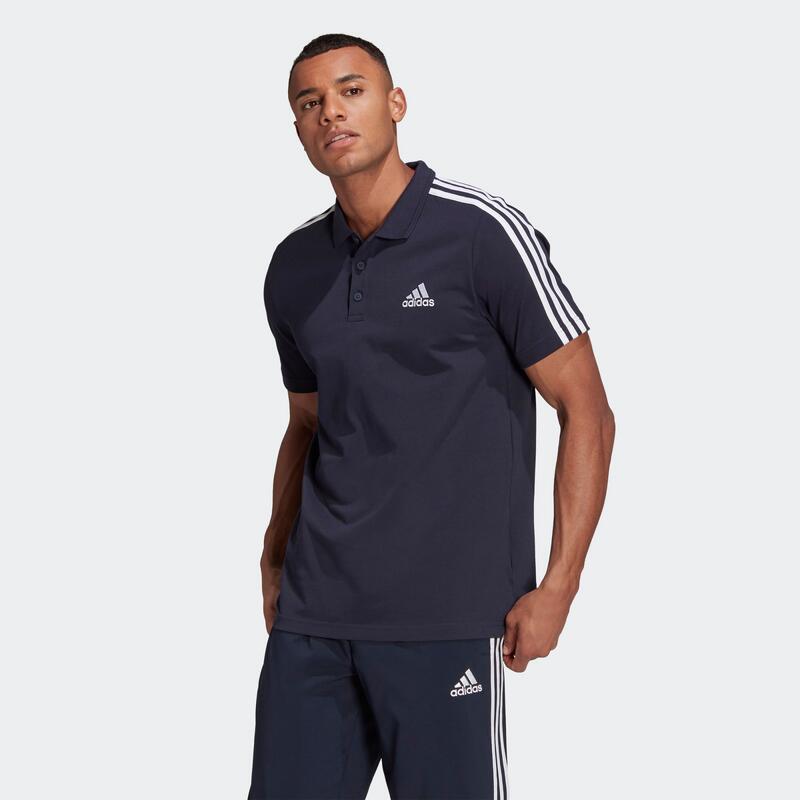 Tricou barbati adidas AEROREADY Essentials Pique, Albastru