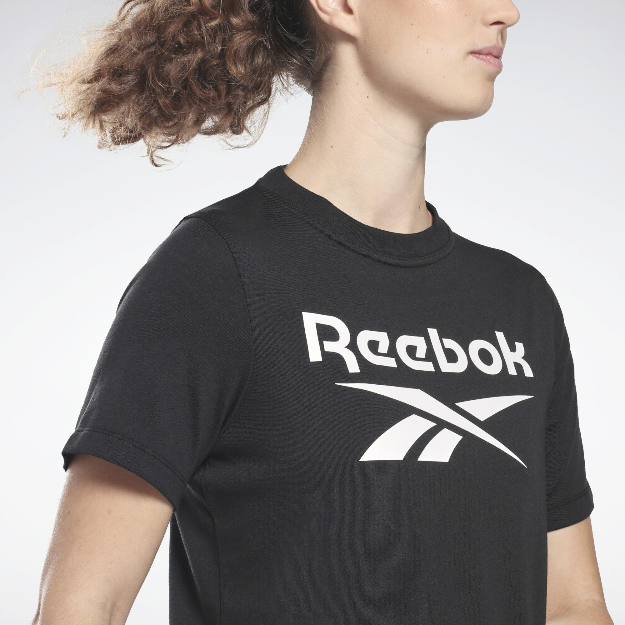 Camisetas reebok store mujer negro