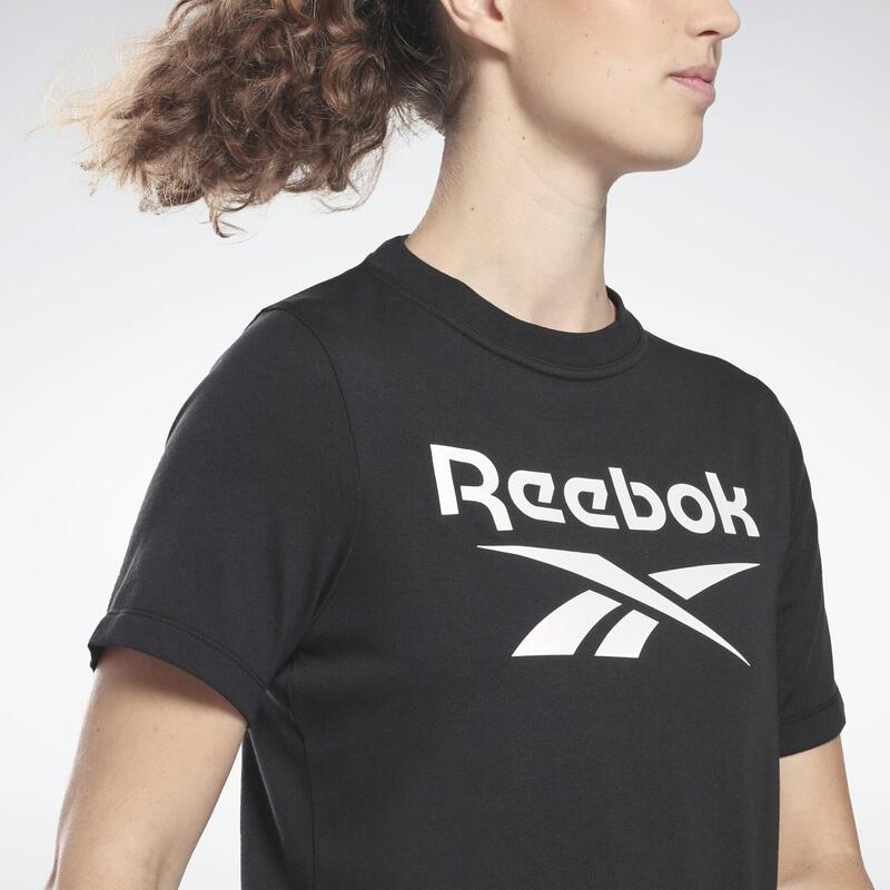 Camiseta Manga Corta Mujer Reebok Identity Negro