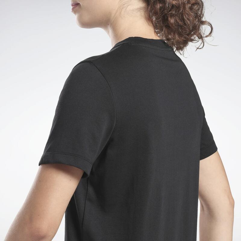 Camiseta Manga Corta Mujer Reebok Identity Negro