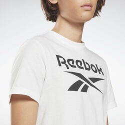 Camiseta Manga Corta Algodón Hombre Reebok Identity Big Logo Blanco