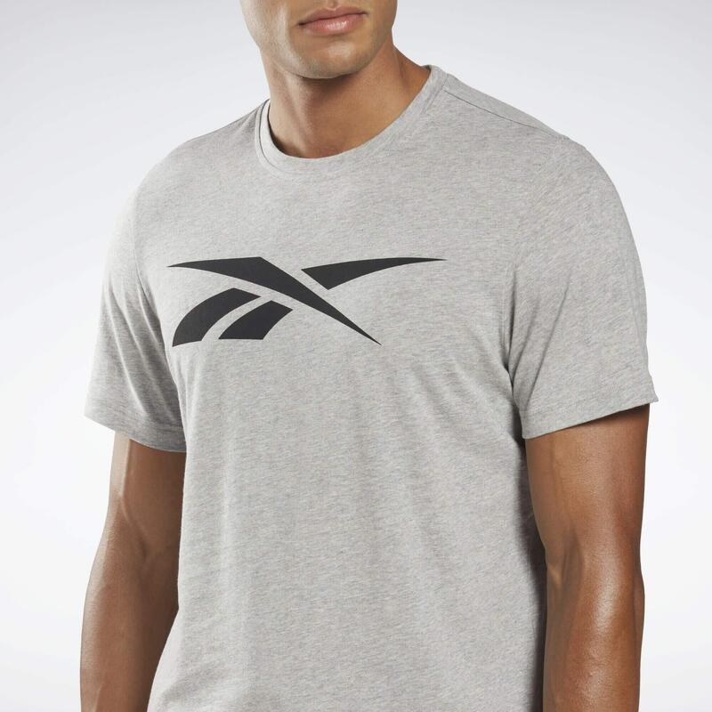 Camiseta Manga Corta Algodón Hombre Reebok Graphic Series Vector Gris