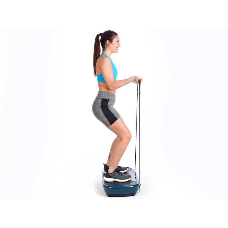 Plataforma vibratoria - Home Vibration Plate V1 Twin Engine - Fitness - azul