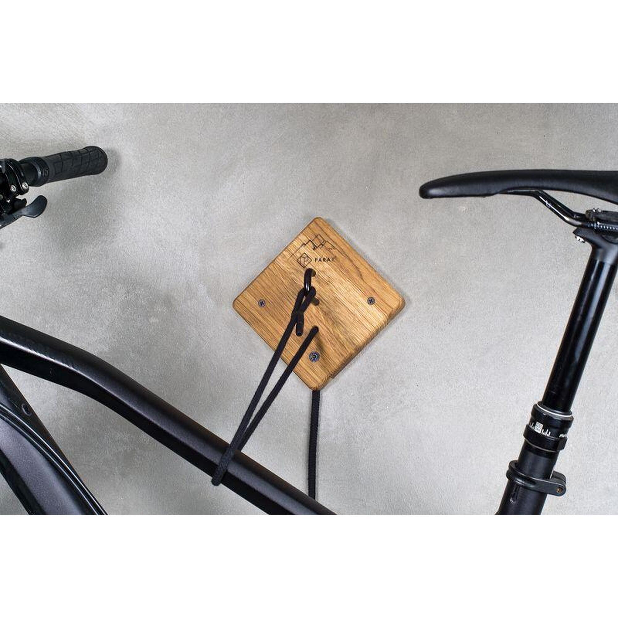 Fiets wandhouder - geschikt voor alle fietsen - eik en aluminium - U-RACK
