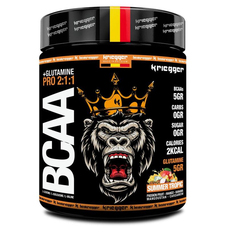 BCAA Aminozuur+Glutamine 2:1:1 Intens en verfrissend Summer Tropic 300gr