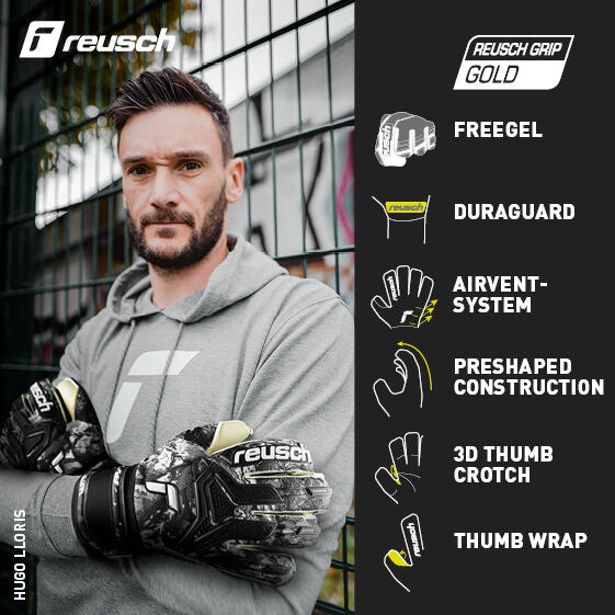 Reusch Unisex Torwarthandschuhe Attrakt Freegel Gold Evolution Cut