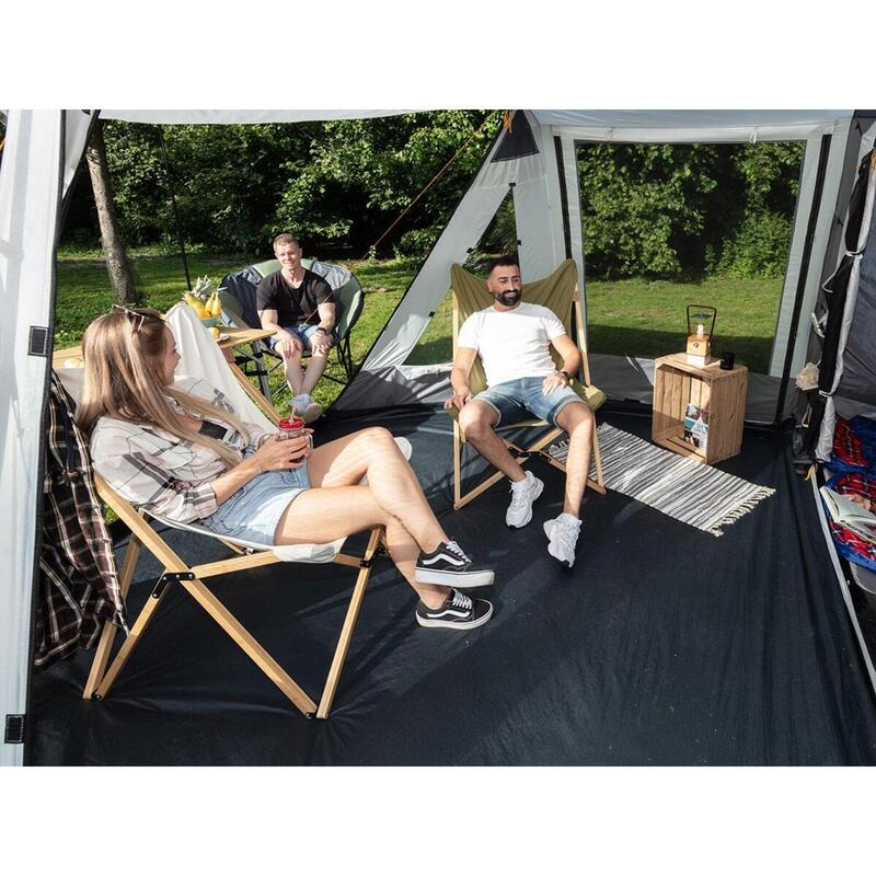 Camping ligstoel Tofte - Opvouwbaar - Max. 120 kg - Rood