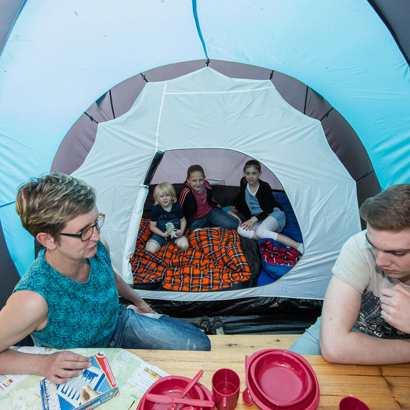 Koepeltent Hammerfest 8 Protect - 8 personen - 2 cabines, Ingenaaid grondzeil