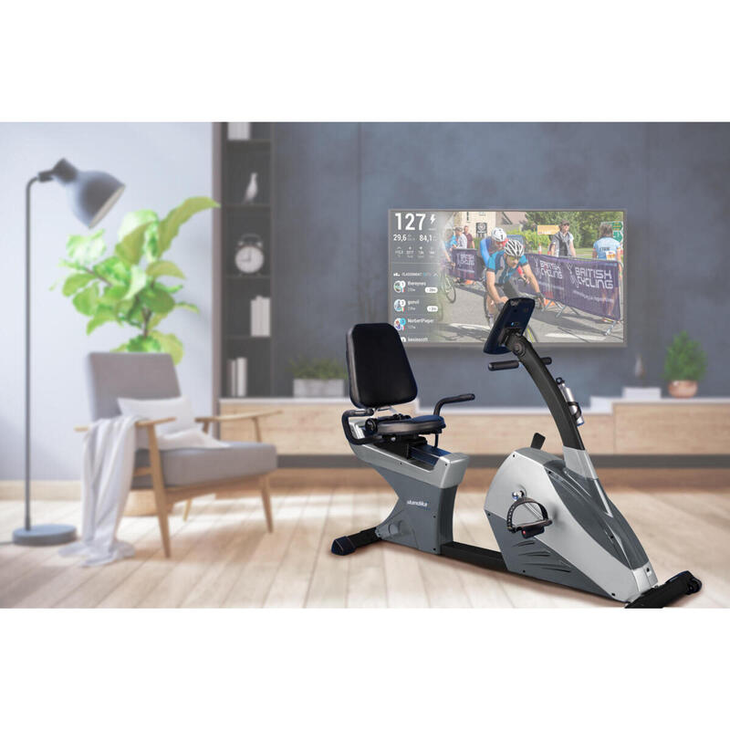 Semi-uitgestrekte hometrainer Centaurus - Traagheid 13 kg - 12 prog - connected