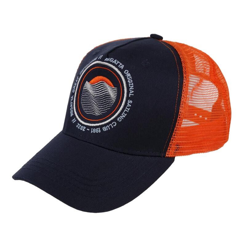 Casquette trucker TASSIAN Homme (Bleu marine / Orange vif)