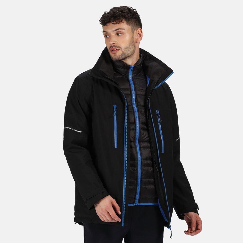 Mens XPro Evader III Jacket (Black/Oxford Blue) 4/5