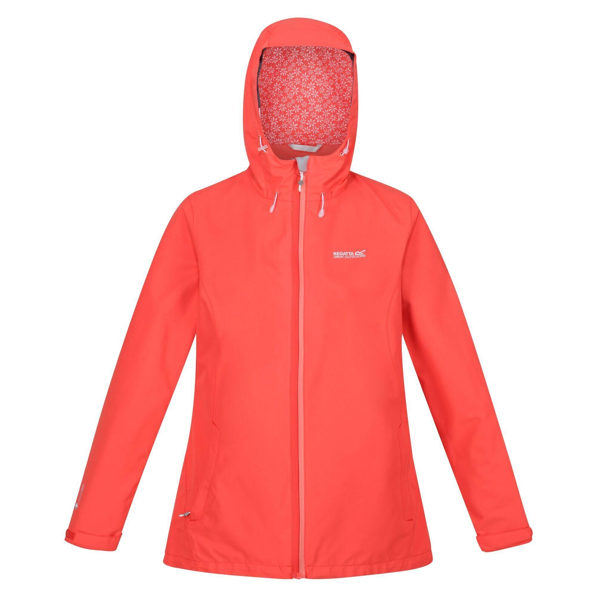 REGATTA Womens/Ladies Hamara III Waterproof Jacket (Neon Peach)