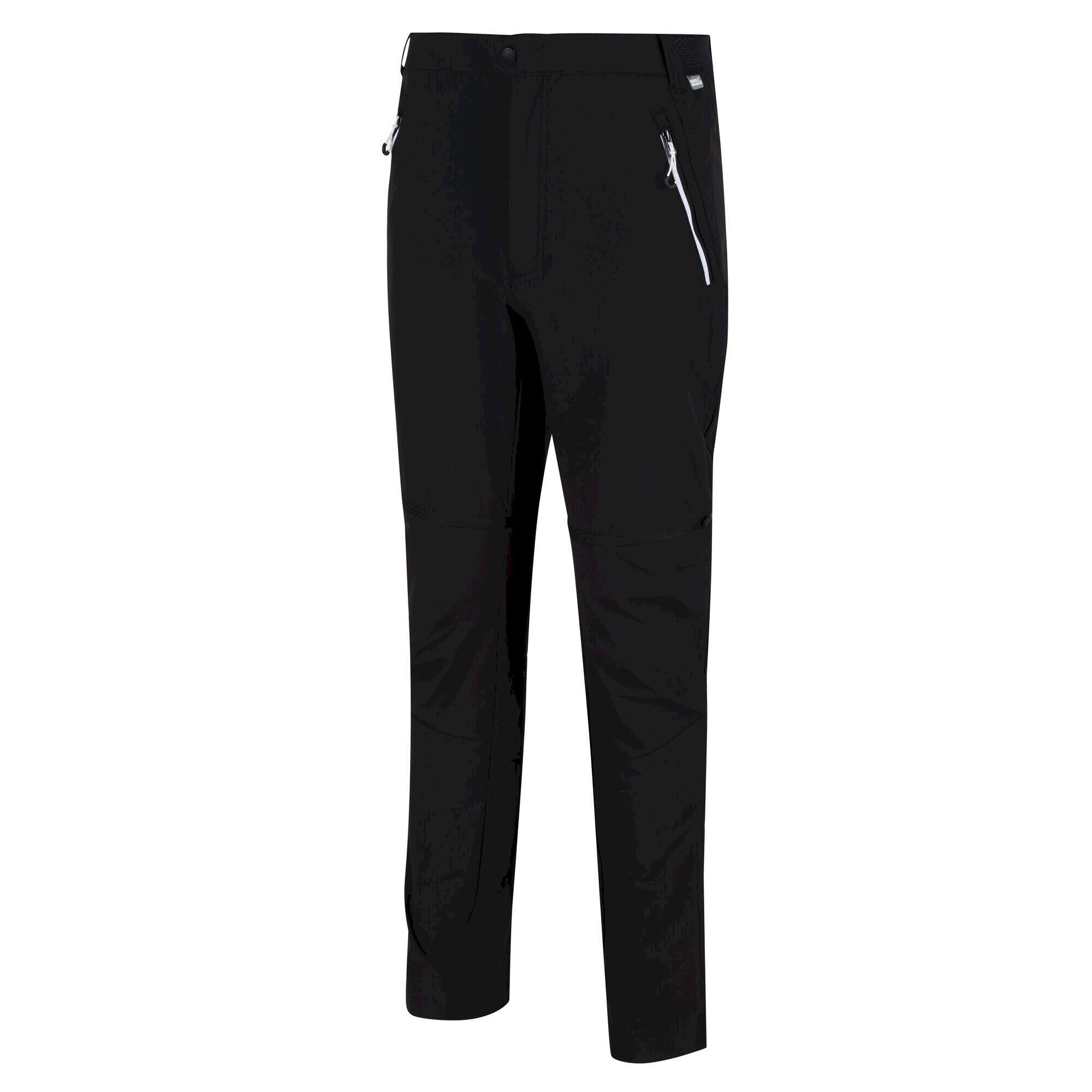 Mens Mountain ZipOff Trousers (Black) 3/5