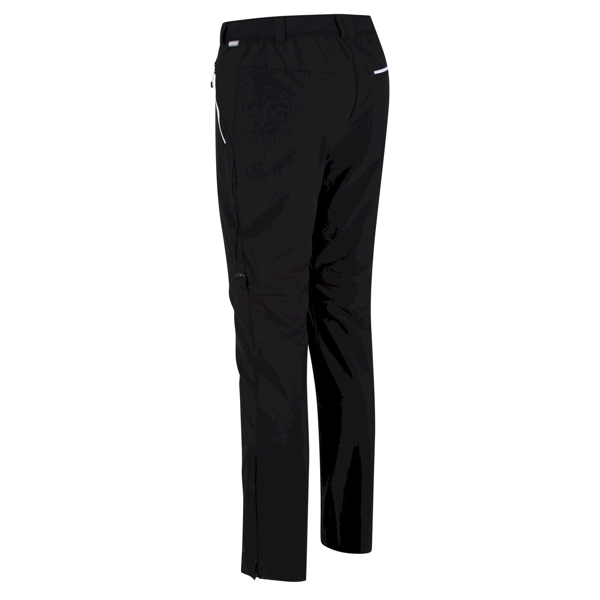 Mens Mountain ZipOff Trousers (Black) 4/5