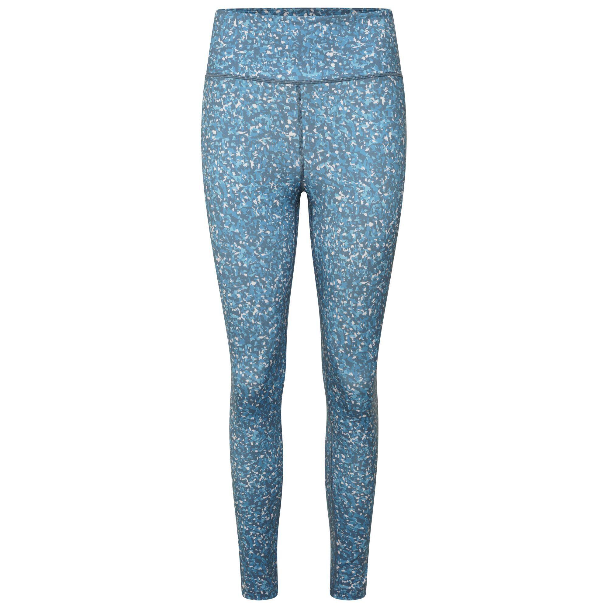 Womens/Ladies Influential Fracture Print Recycled Jeggings (Capri Blue) 1/5