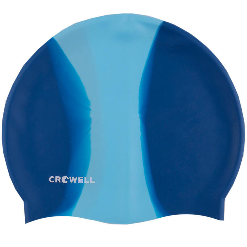 Czepek pływacki silikonowy dla dorosłych Crowell Multi Flame granatowy