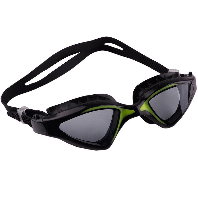 Okulary pływackie dla dorosłych Crowell Flo czarno-zielone