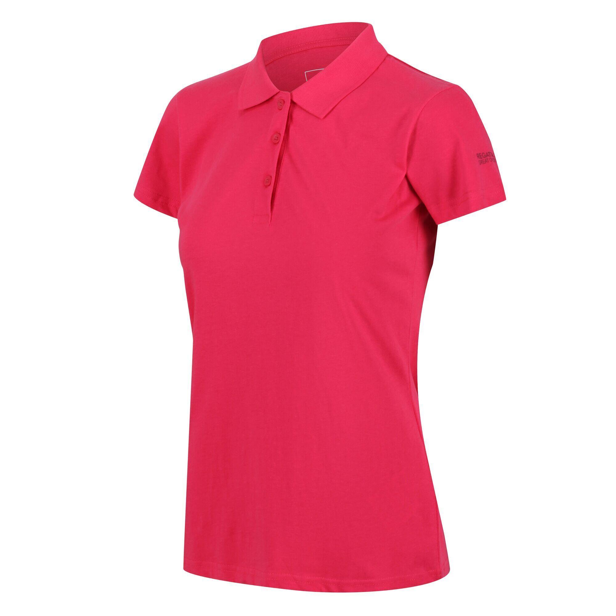 Womens/Ladies Sinton Polo Shirt (Rethink Pink) 3/4