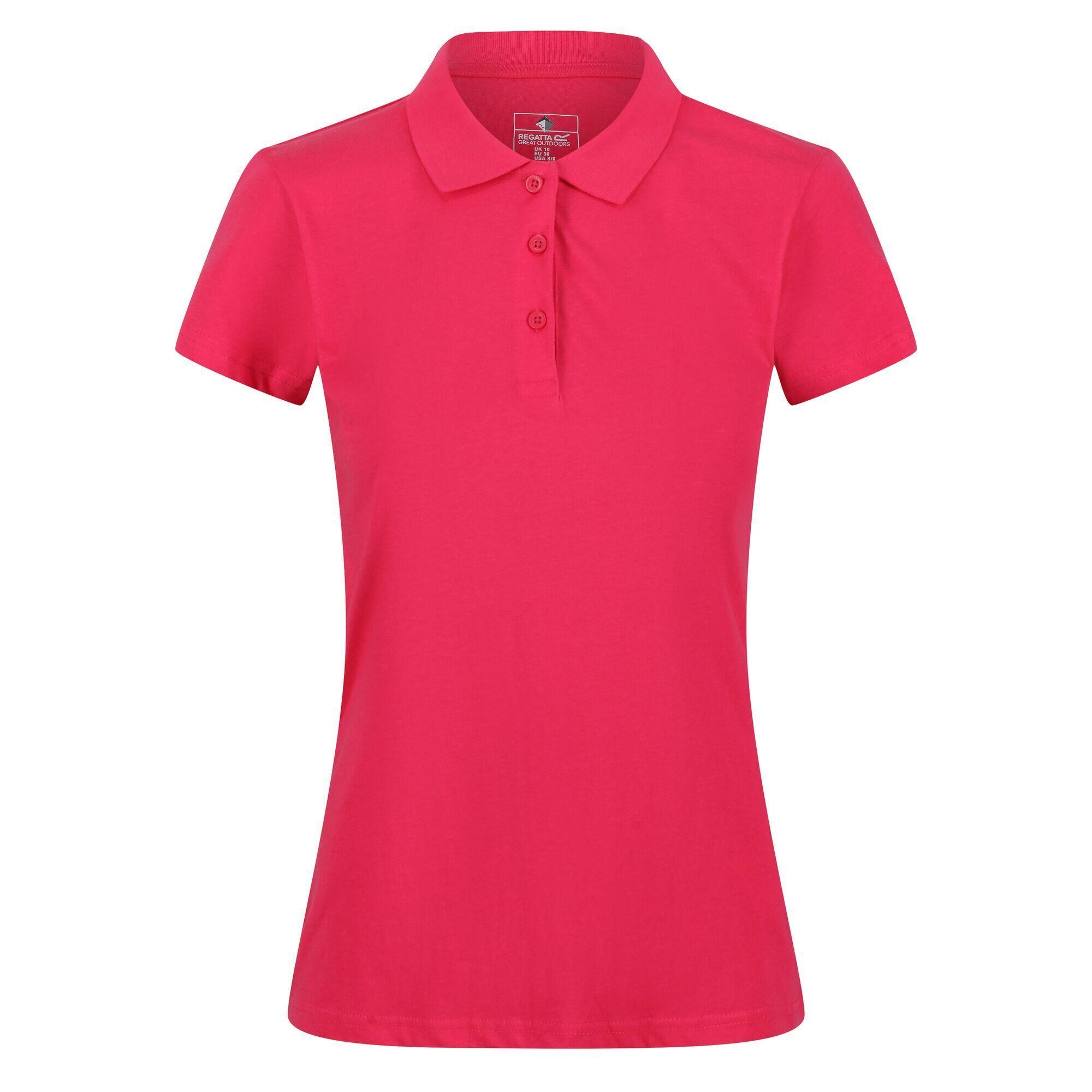 Womens/Ladies Sinton Polo Shirt (Rethink Pink) 1/4