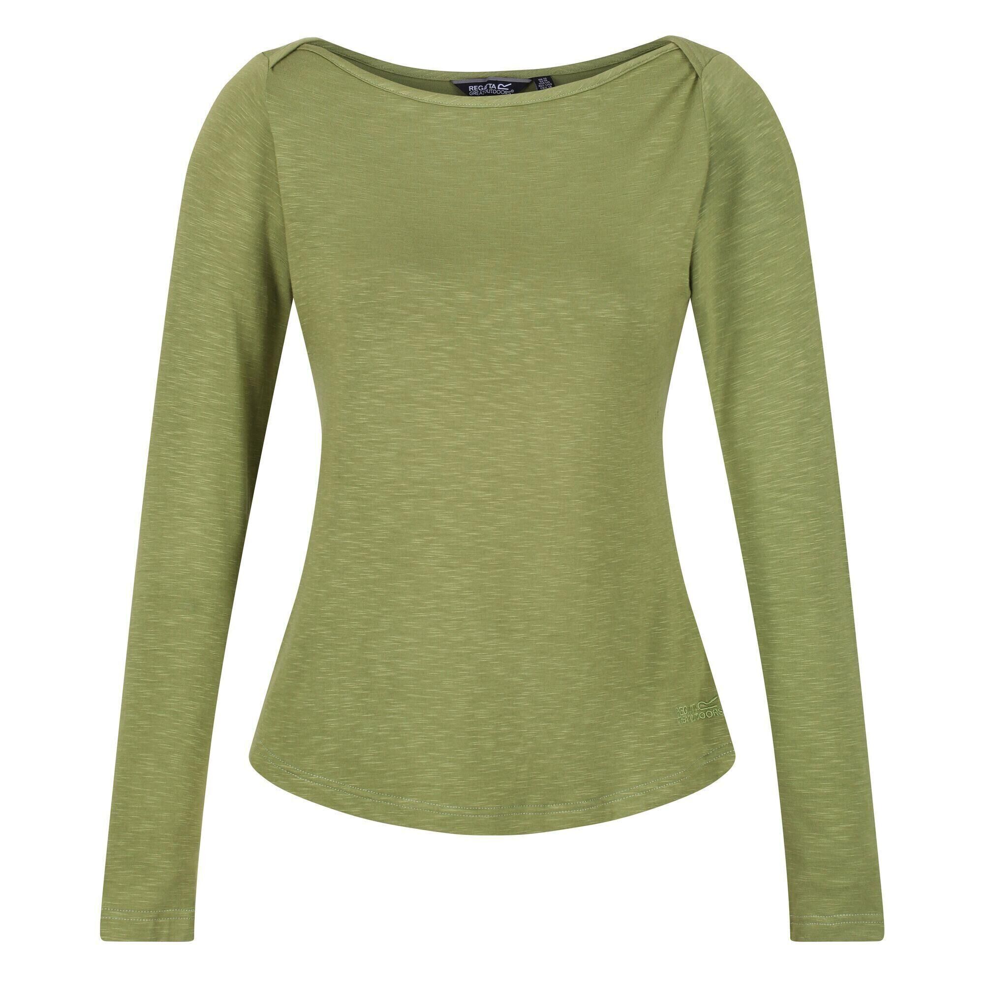 REGATTA Womens/Ladies Lakeisha LongSleeved TShirt (Green Fields)